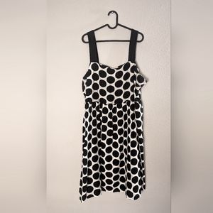 50's Style Linen Spotted Dress